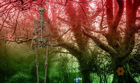 Horrify Skeleton Forest Escape HTML5